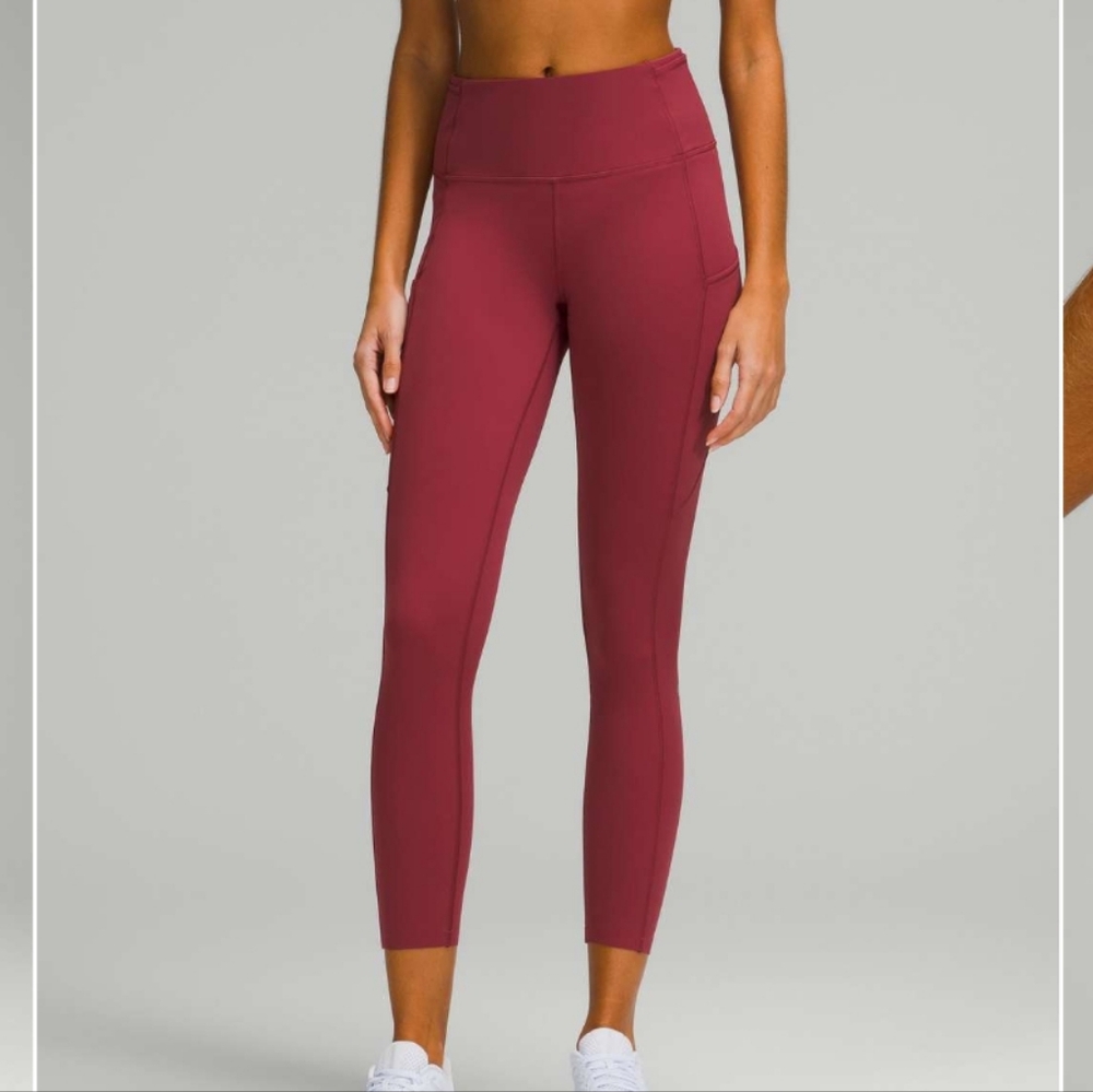 Lululemon Athletica Burgundy Leggings